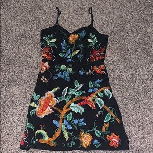 Floral embroidery dress size small